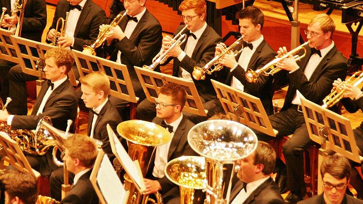 Die Euphoniumgruppe des Brass Orchesters. Fotos: Werner Vogel