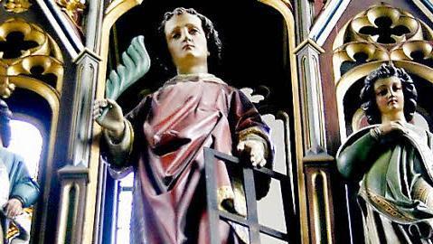 Der heilige Laurentius ist in der Pfarrkirche in Ebern an etlichen Stellen zu finden, kein Wunder, denn das Gotteshaus ist dem Heiligen geweiht. Am Wochenende wird in der Stadt Kirchweih gefeiert. Der Festgottesdienst findet am Sonntag um 10 Uhr statt. Foto: Eckehard Kiesewetter