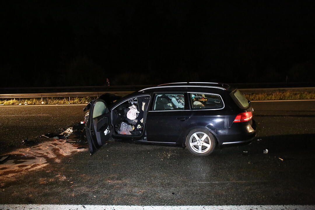 Kettenreaktion auf der A9: vier Menschen verletzt