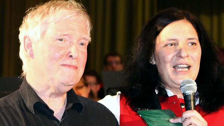 Silke Vorndran erzählt Anekdoten aus der Zeit mit Klaus Bühre. Foto: Thomas Dill