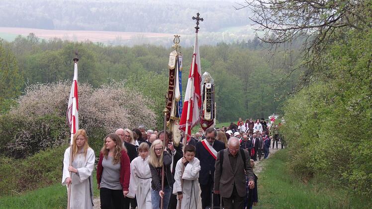 Ein stattlicher Zug bewegt sich durch die Frühungslandschaft. Foto: anEin stattlicher Zug bewegt sich durch die Frühungslandschaft. Foto: an