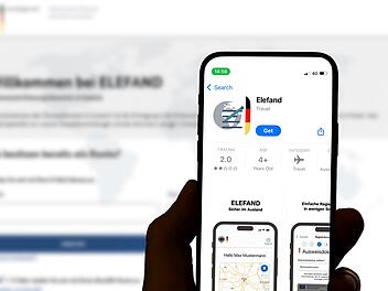 ELEFAND Deutschland: Die elektronische Registrierung von Deutschen im Ausland erm&ouml;glicht es deutschen Staatsb&uuml;rgern, Reisen f&uuml;r Krisenhilfe durch das Ausw&auml;rtige Amt anzumelden. Guilherand-Granges, France - June 16, 2025. ELEFAND Germany: Electronic Registration of Germans Abroad enables German citizens to register trips for crisis support from the Foreign Office.
