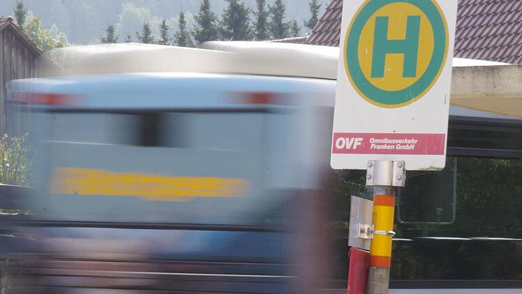 Die Situation an der Bushaltestelle Zeyern-Kreuzung sorgt bei Schülereltern für Ärger. Der OVF war bereits vor Ort, das Landratsamt will die Lage ebenfalls prüfen. Foto: Marco Meißner