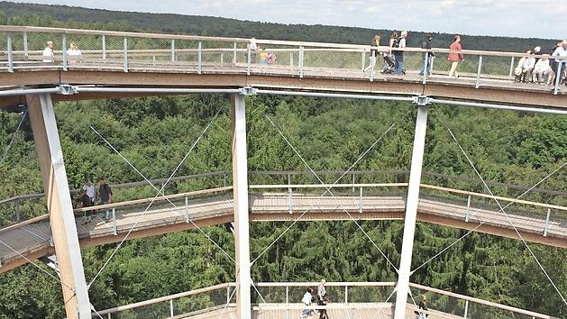 Vor dem Film kann man sich &uuml;ber die Wipfel schwingen. Foto: Archiv