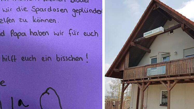 Tierheim Lichtenfels erhält "zuckersüßen" Brief von Lia (5) - Mitarbeiter zu Tränen gerührt
