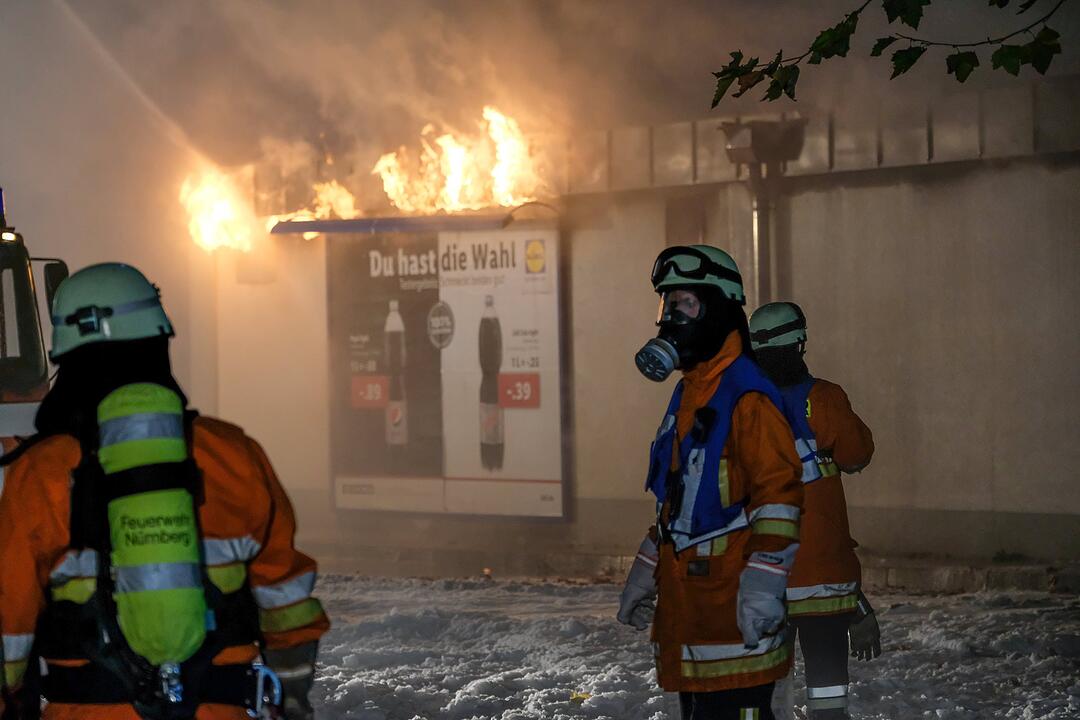 Nürnberg: Lidl brennt