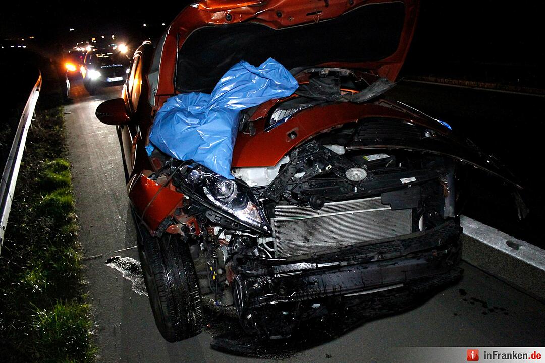 Schwerer Unfall auf A3 bei Gremsdorf