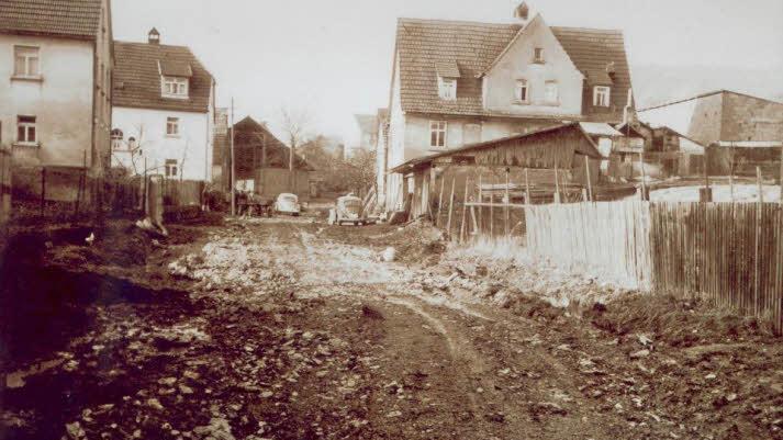 Die Haardstraße Ende der 1950er/ Anfang der 1960er Jahre.