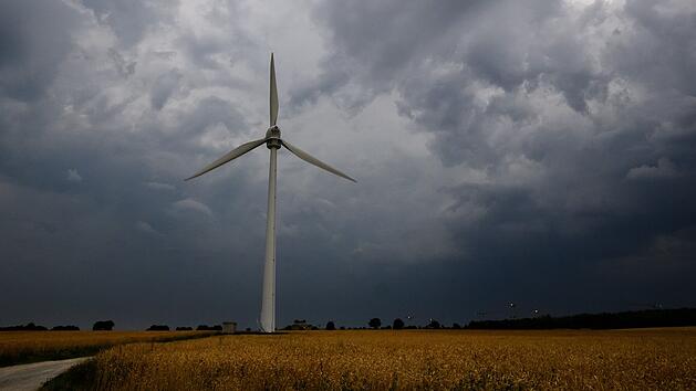 Schauerartigen Regenf&auml;lle und Gewitter in Franken