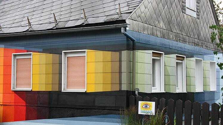 Dreidimensionale Wandmalerei von "hsn one"Maria Löffler