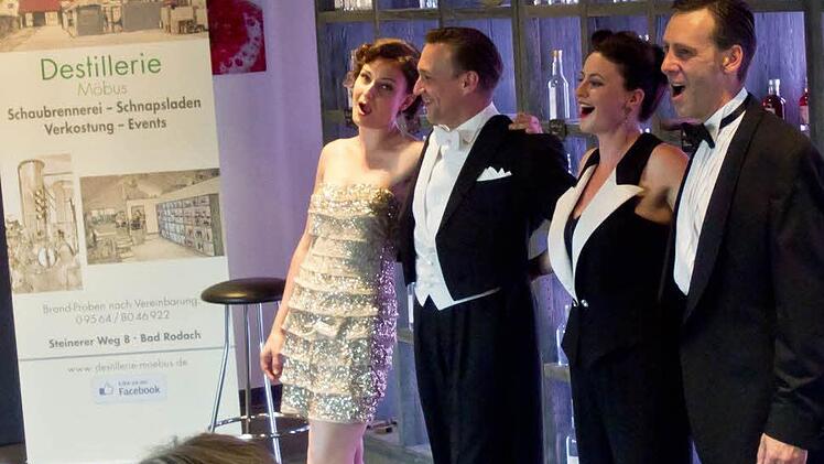 "Die Nostalgiker" gastierten in der "Destillerie Möbus" in Bad Rodach.Foto: Jochen Berger