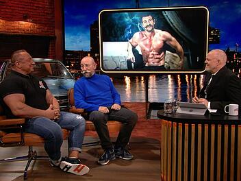 "Bares f&uuml;r Rares"-Moderator Horst Lichter (Mitte) hat bei Stefan Raab &uuml;ber seine Bodybuilder-Vergangenheit gesprochen.