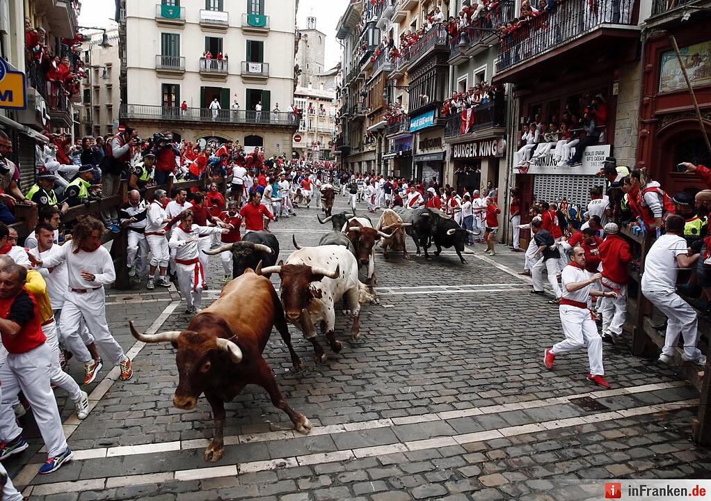 Stierhatz in Pamplona