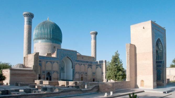 Beeindruckend: das Gur-Emir-Mausoleum in Samarkand.