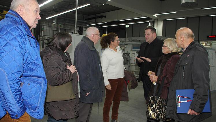 Betriebsführung bei Baumann Druck Foto: Dagmar Besand
