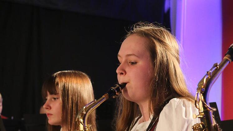 Auch Sophie Trinkerl spielte einen Solo-Part am Saxophon. Foto: Janina Reuter-Schad