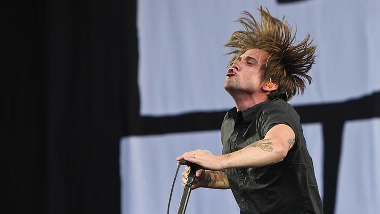 Auch die Bandmitglieder von Billy Talent, die am Nachmittag auftraten, sind Metallica-Fans.