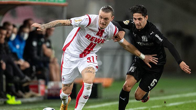 Hat seinen Stammplatz als Rechtsverteidiger beziehungsweise rechter Mittelfeldspieler beim 1. FC Köln sicher: Marius Wolf.  Foto: Marius Becker, dpa