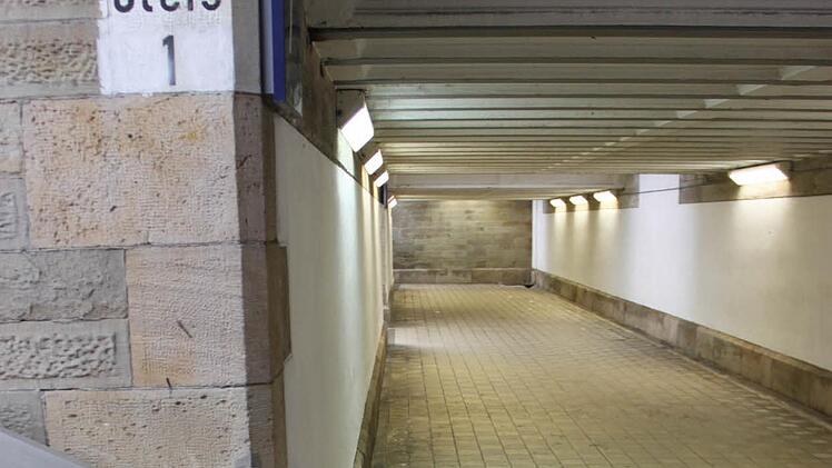Die Unterführung am Haßfurter Bahnhof. Foto: Ronald Heck