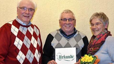 Helmut Wischang (links) wurde von Erich Schießer und Herta Müller gleich doppelt ausgezeichnet.