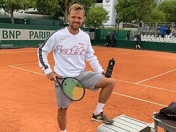 Sichtlich wohl fühlt sich Kevin Krawietz auf der Pariser Anlage bei den French Open. Voraussichtlich am heutigen Dienstag greift er mit Partner Andreas Mies in die Doppelkonkurrenz ein.  Foto: privat