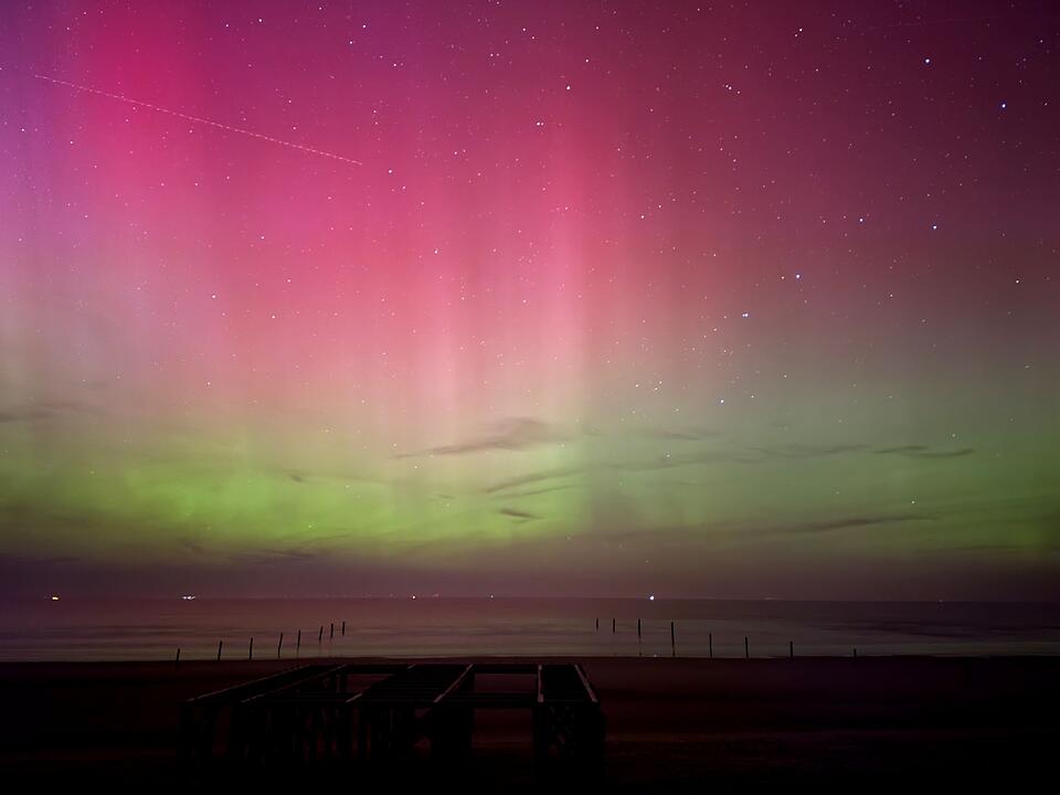 Wieder Polarlichter &uuml;ber Deutschland zu sehen