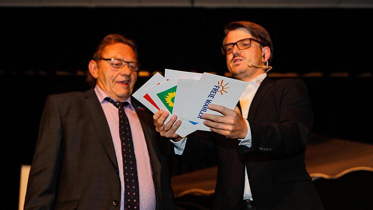 Detlef Rauh (AfD) bei Moderator Constantin Hirsch Foto: Matthias Hoch