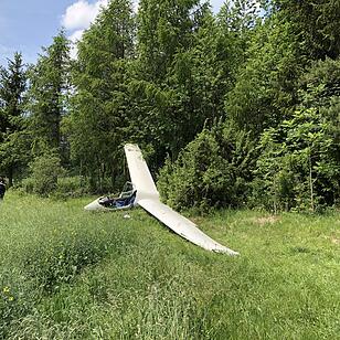 Segelflugzeug in der Fränkischen Schweiz abgestürzt