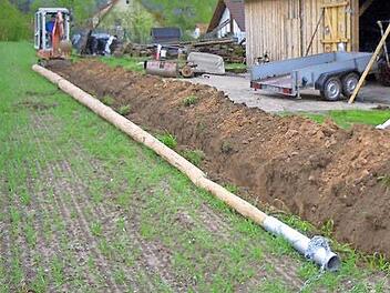 Auch wenn - wie hier in Lindau - ein Minibagger im Einsatz war: Maibaum klauen ist oft mit viel Arbeit verbunden. Fotos: Sonja Adam