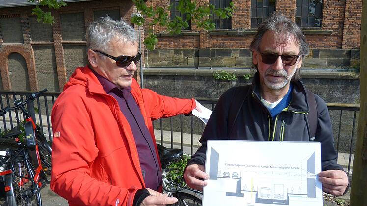 Fahrradtour zum Bahnausbau in Bamberg am 10. Mai 2019. Foto: Julian Megerle