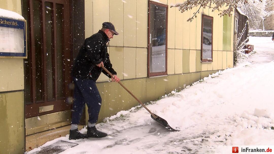 Winter im April 2016 in Franken