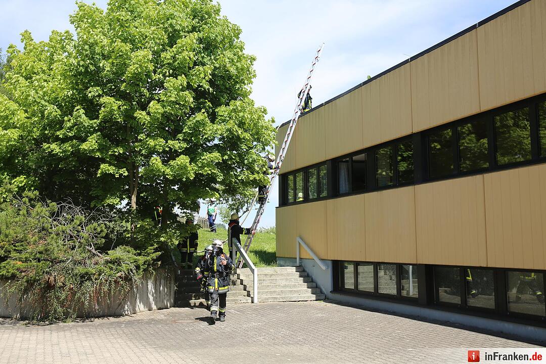 Kreis Hof: Photovoltaikanlage auf Schuldach fängt Feuer