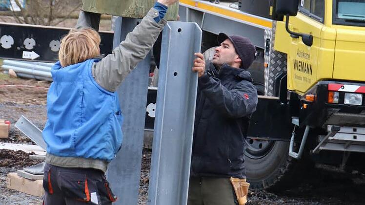 Anfang März wurde der neue Hochseilgarten auf dem Volkersberg errichtet. Foto: Ralf Ruppert