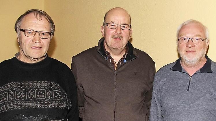 Der neue Vorstand (von links): Rudolf Hofmann, Werner Meder, Dietmar Meder und Lothar Nöth