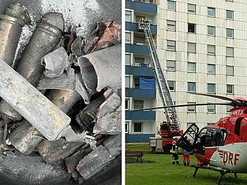 Neustadter Feuerwehr berichtet von verrücktem Tag - Explosion, Hochhaus-Rettung, Schlangenalarm