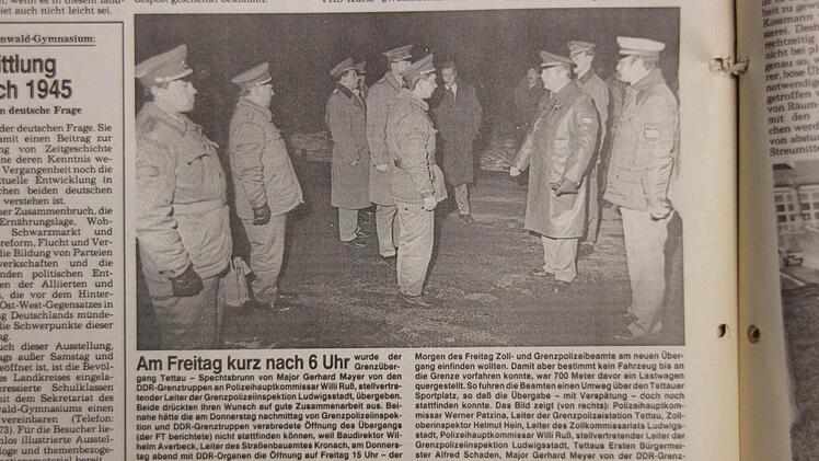 Zeitungsausschnitt von 1989