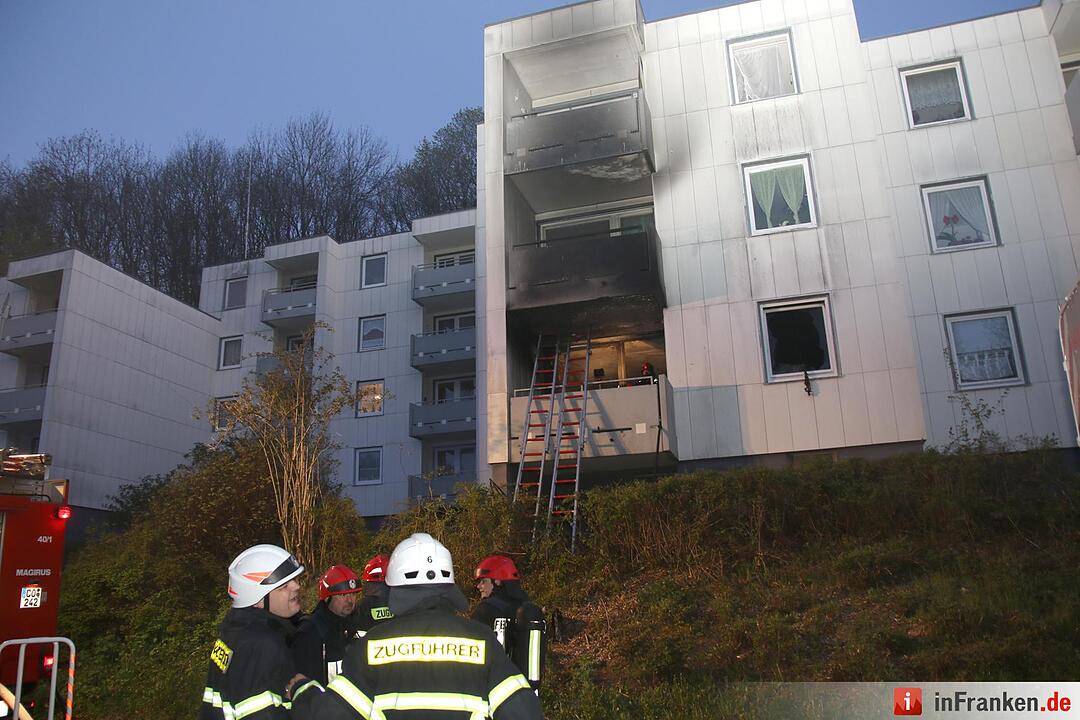 Brand in Mehrfamilienhaus in Coburg