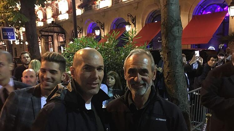 Helmut Seyrer mit  Zinedine Zidane