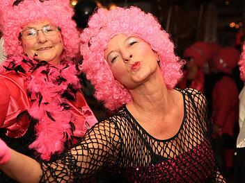 Die Pinzberger Weiber setzen in diesem Jahr voll auf Pink.Fotos: Franz Galster