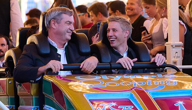 S&ouml;der und Krause fahren &bdquo;Olympia Looping&ldquo;