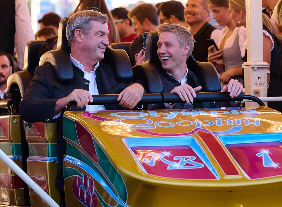 S&ouml;der und Krause fahren &bdquo;Olympia Looping&ldquo;