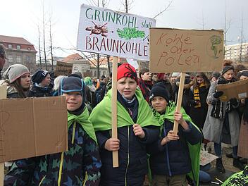 In Berlin, von wo unser Foto stammt, demonstrierten Schüler schon häufiger für mehr Klimaschutz. Jetzt hat die Protestbewegung auch Coburg erreicht.Foto: Garud/dpa