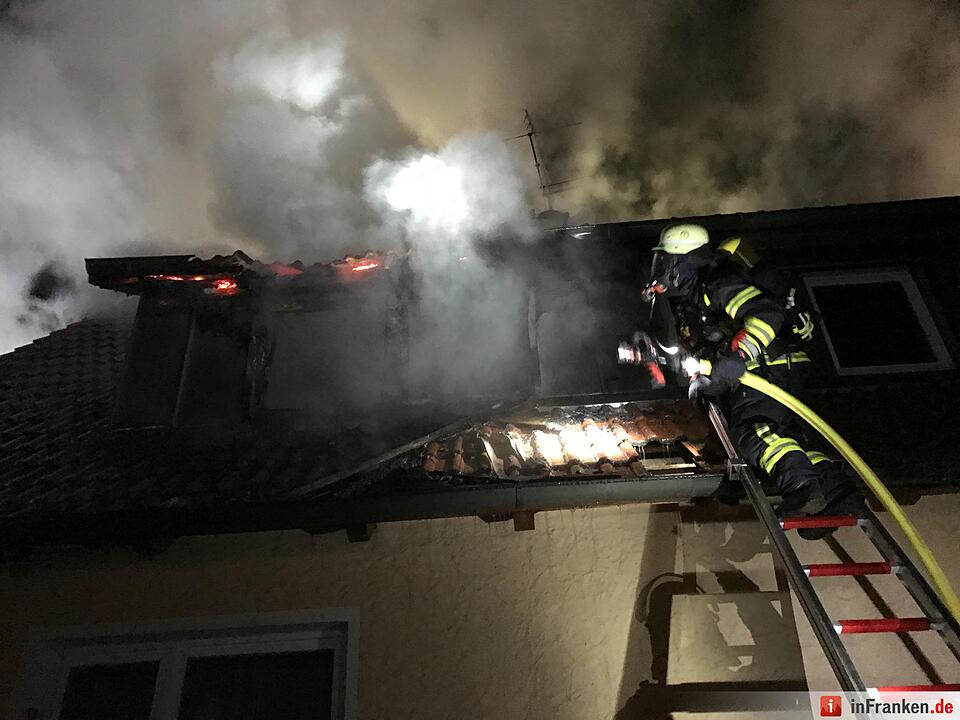 Wohnhausbrand in Dechsendorf/Erlangen