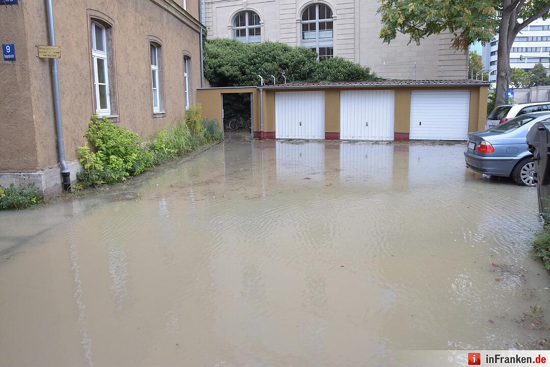 Wasserrohrbruch in Würzburg