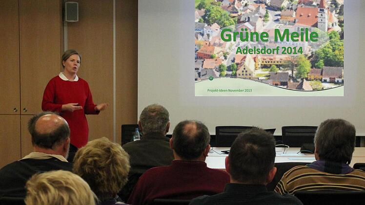 Kerstin Blum erläuterte ihre Ideen für die "Grüne Meile". Foto: Johanna Blum