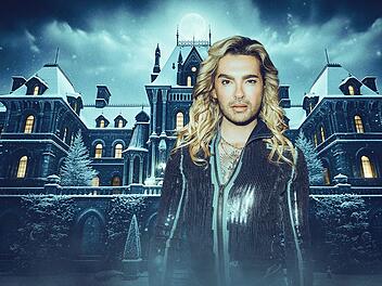 Bill Kaulitz mischt beim "Live-Krimi-Dinner" in der ARD mit.