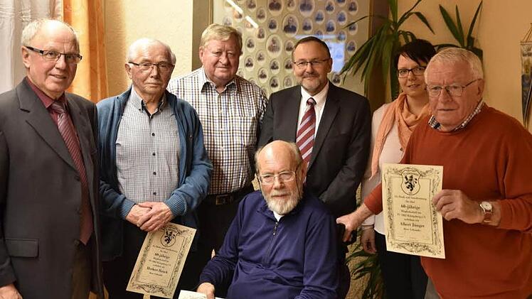 60 Jahre: Albert Jünger, Helmut Lang, Herbert Hauck, Gerhard Winkler