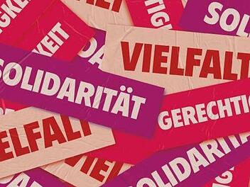 Solidarität, Vielfalt und Gerechtigkeit - dafür kämpfen Gewerkschaften, und dafür macht sich der Deutsche Gewerkschaftsbund am 1. Mai stark. DGB