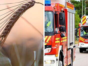 Getreidefeld im Kreis Kulmbach gerät in Brand