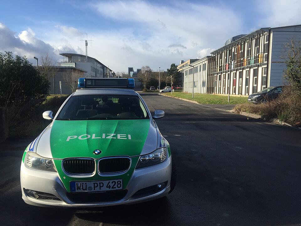 Bombendrohung am Würzburger Uni Campus